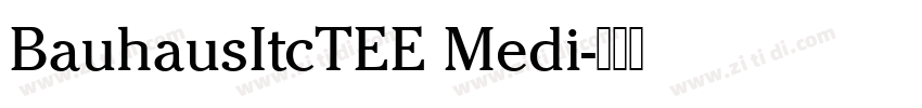 BauhausItcTEE Medi字体转换